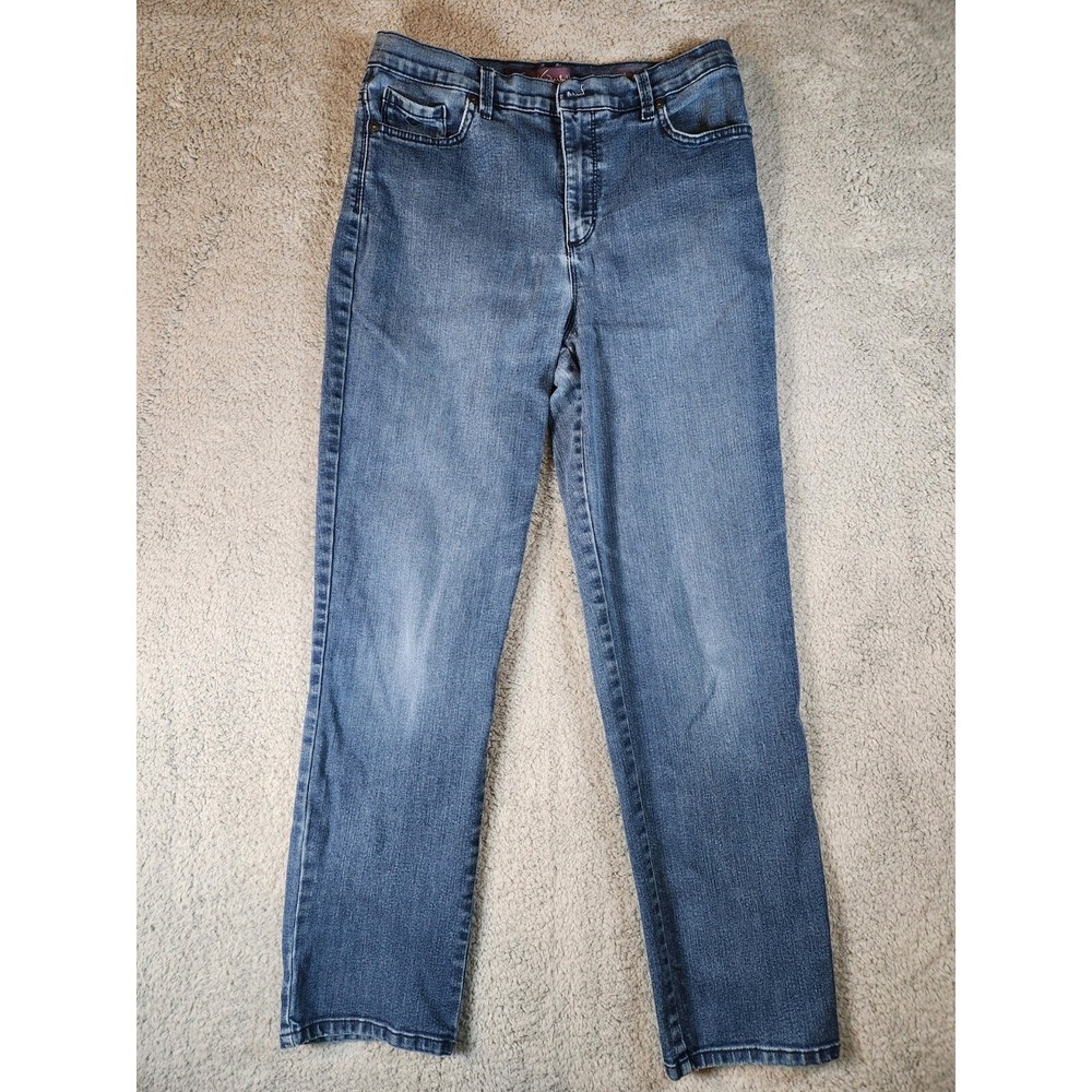 Gloria Vanderbilt Amanda Jeans Women's 8 (Fits 30x29) Blue Denim Boho Americana
